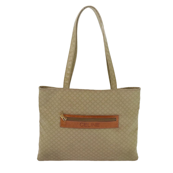 CELINE Macadam Canvas Tote Bag Beige Auth bs12760 - Picture 13 of 16